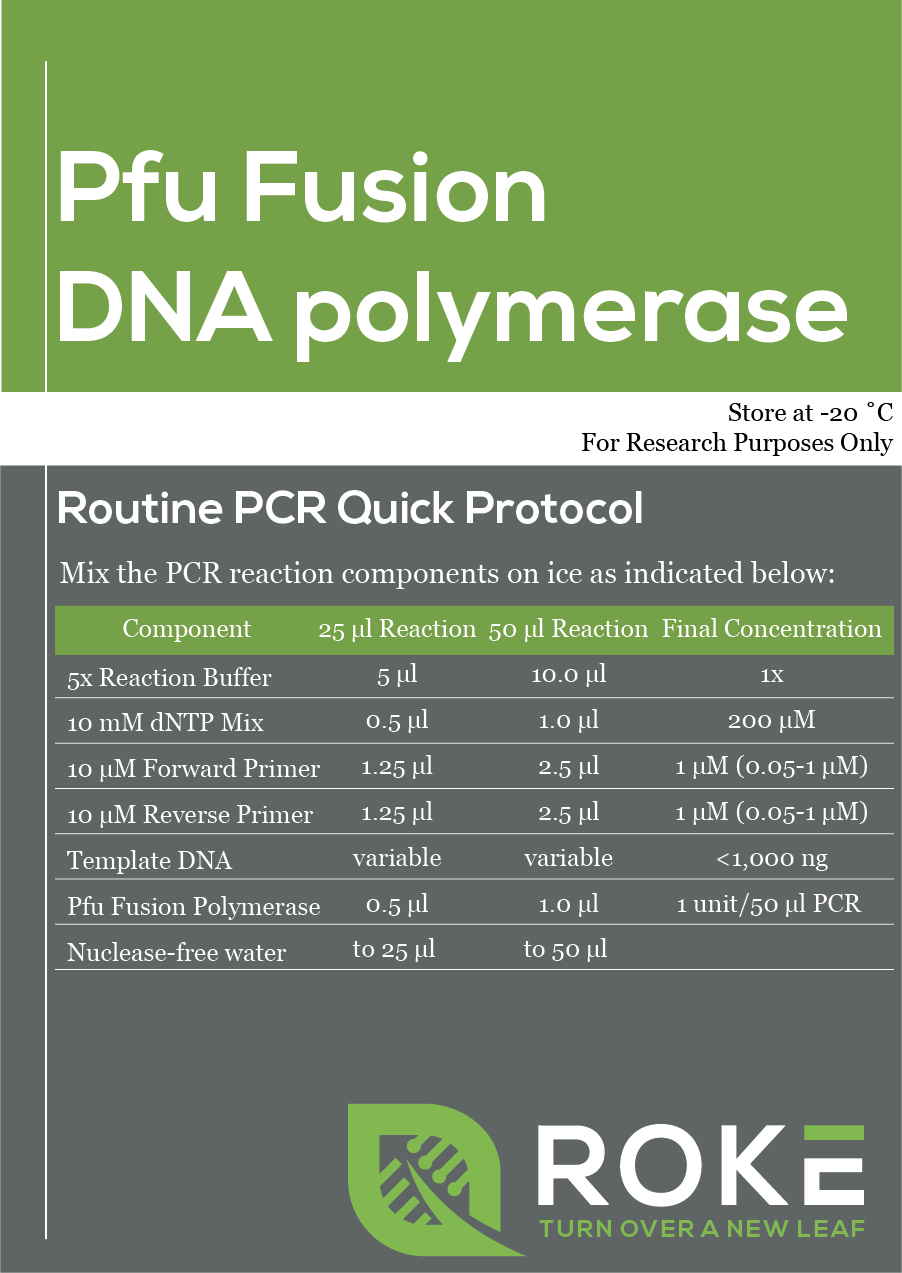 Pfu Fusion DNA polymerase