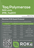 Taq DNA Polymerase (6¢ or less per reaction) - Roke Biotechnologies